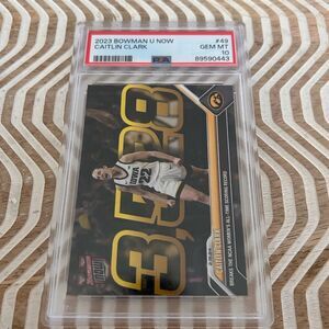 2023-24 Bowman U Now Caitlin Clark All-Time Scoring Record #49 PSA GEM MINT 10